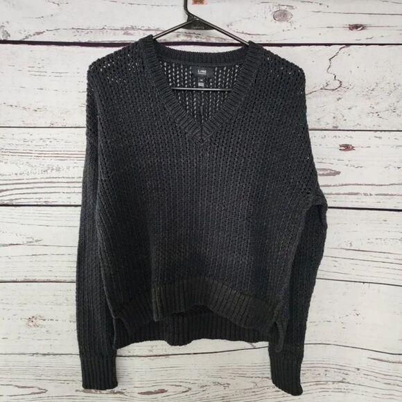 Line Knitwear Blue Cotton Sweater Small NWT - Picture 1 of 6